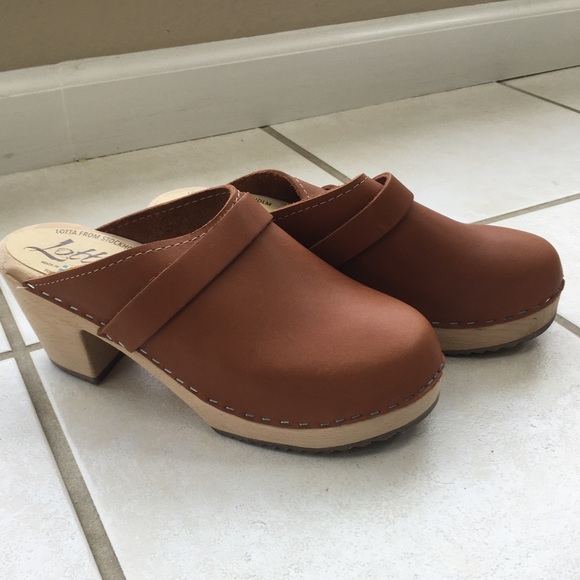 Lotta From Stockholm Shoes - High Heel Classic Tan Clog
